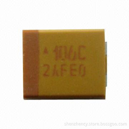 Solid Tantalum Capacitor, TAJB106K016RNJ, Suitable for Military Equipment and Computers